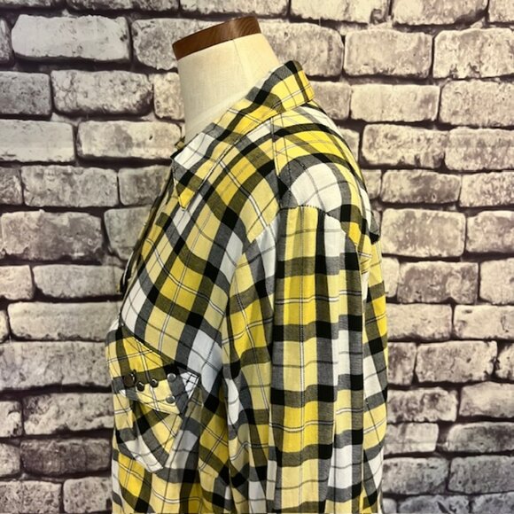 Cato NWT V-Neck Button Down Plaid Blouse Size 22/24 - Picture 5 of 10